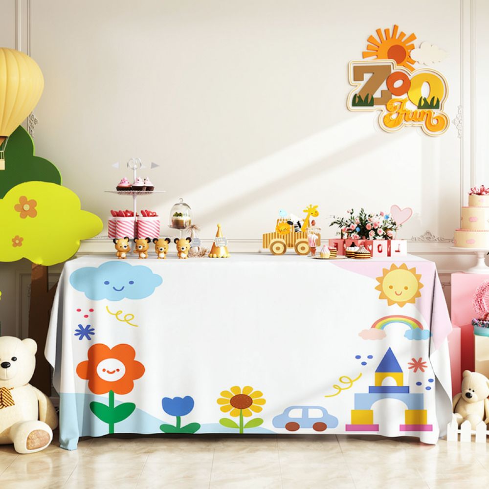 Dessert Table Backdrop - Obrus na przyjęcie urodzinowe, wodoodporny, idealny