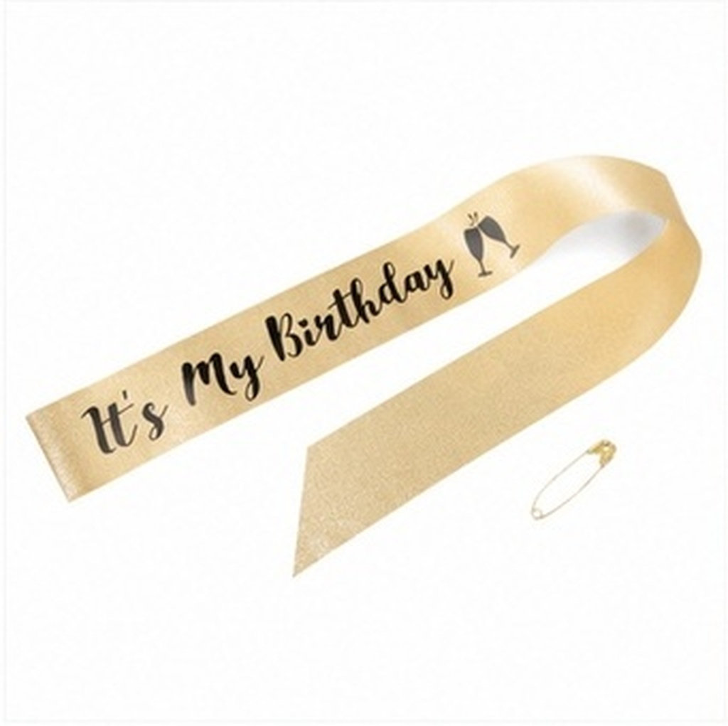 Birthday Sash Glitter - 1 szt. Ozdobna opaska na ramię
