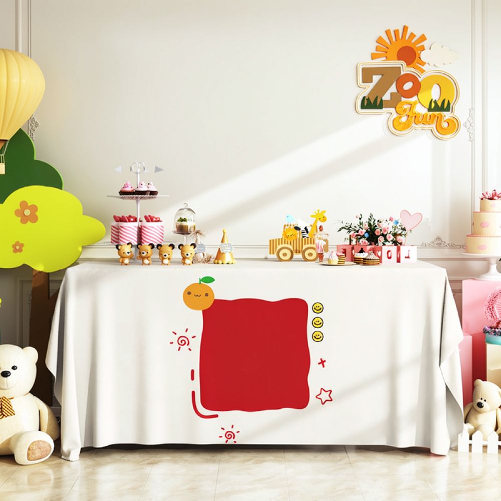 Dessert Table Backdrop - Świąteczna obrusowa dekoracja na przyjęcie urodzinowe,