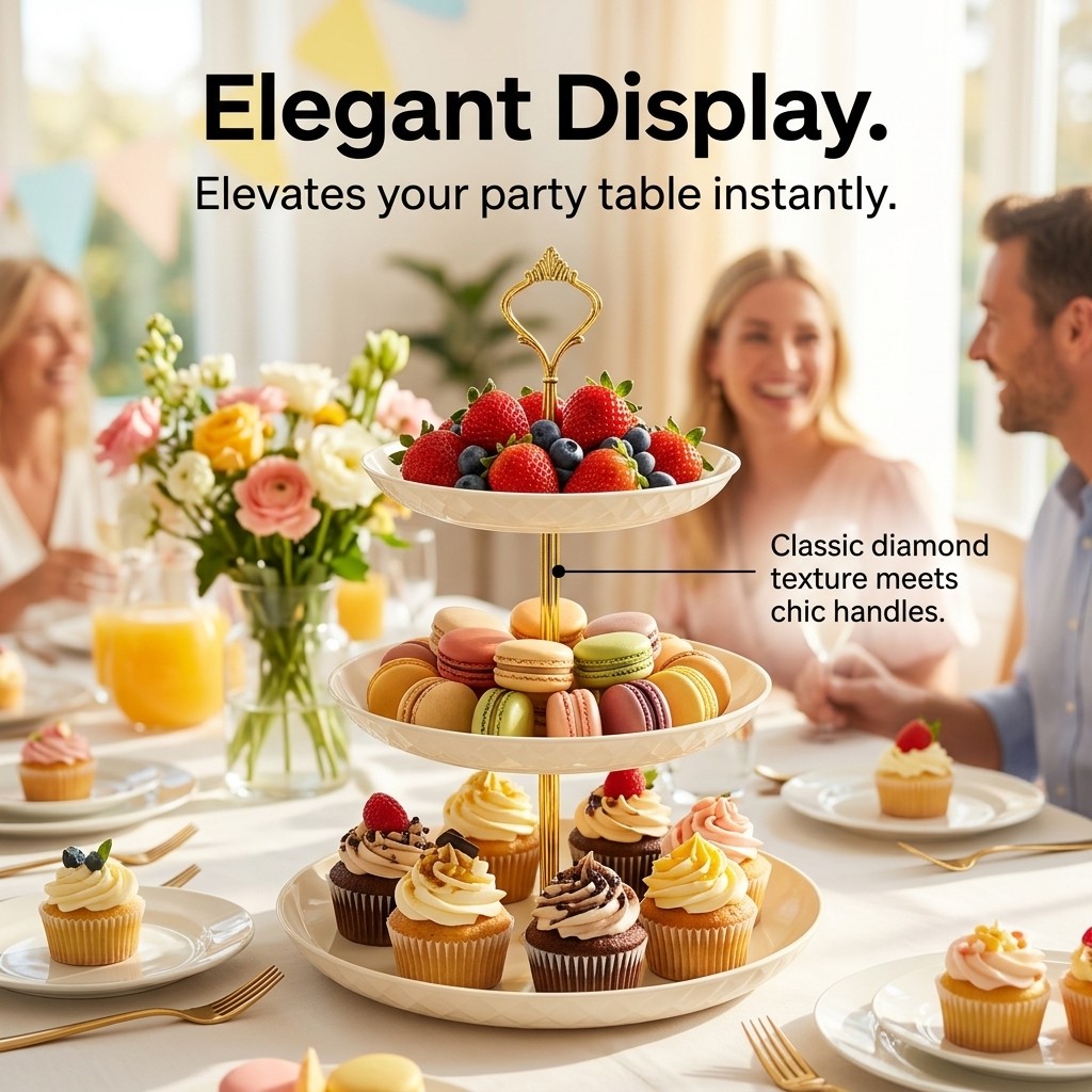 2/3-poziomowy plastikowy stoja – Cupcake Stand Tier recenzja i cena