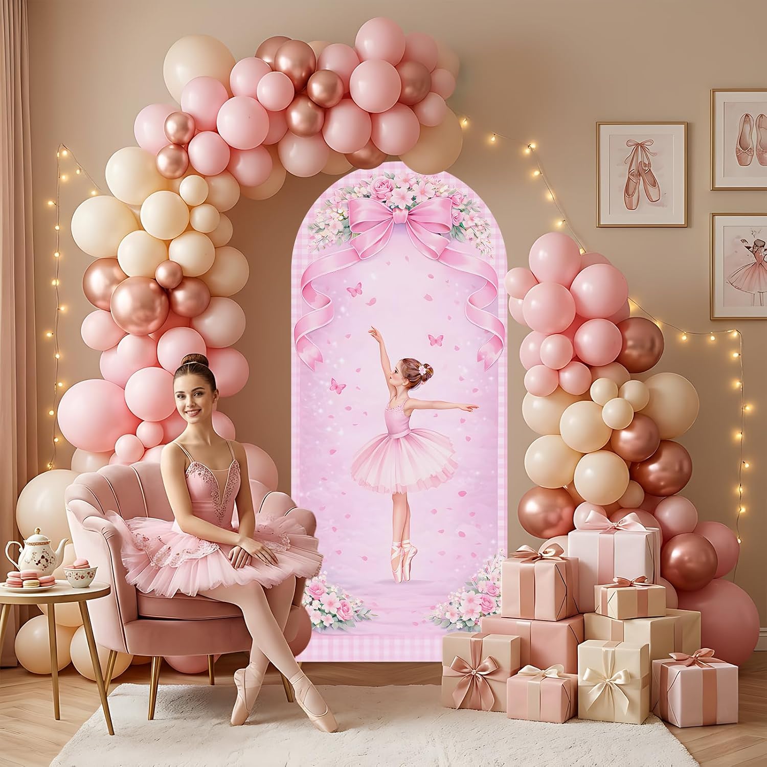 Niestandardowe dwustronne tło  – Dessert Table Backdrop recenzja i cena