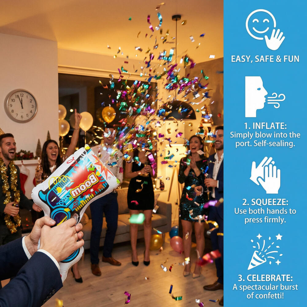 10 szt. Nadmuchiwane pistolety – Confetti Cannon Tube recenzja i cena