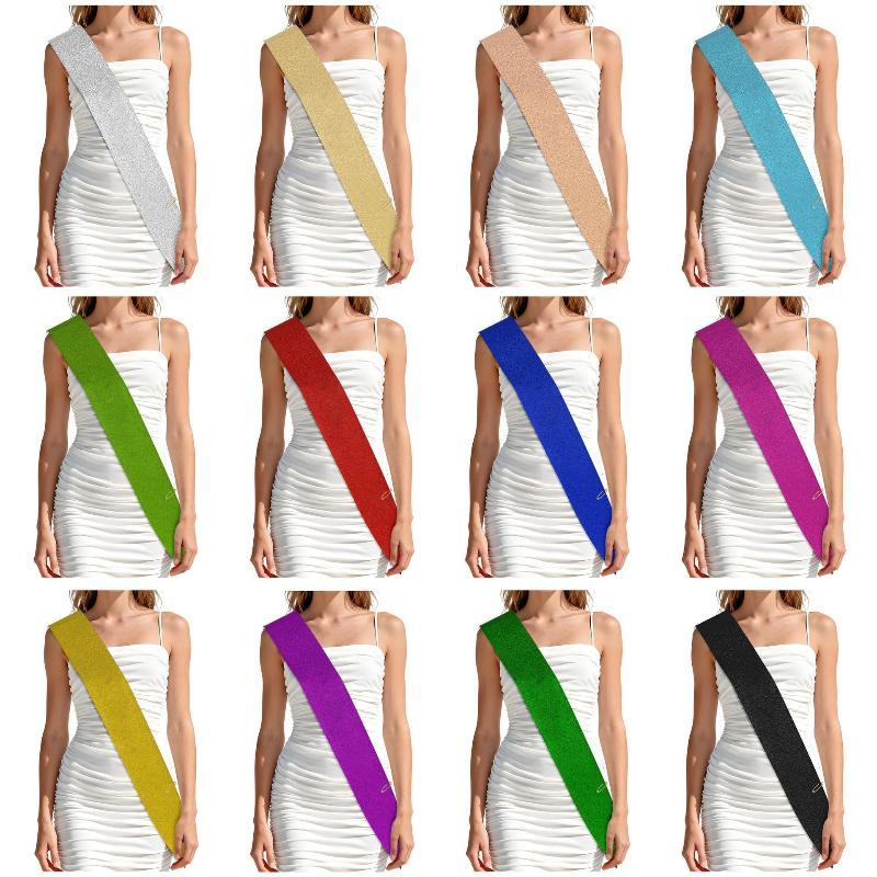 Błyszcząca, gładka satynowa sz – Birthday Sash Glitter recenzja i cena